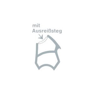 5m Stahlzargendichtung DZ 1152 in Grau