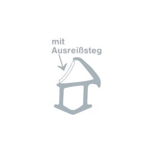 5m Stahlzargendichtung DZ 1193 in Grau