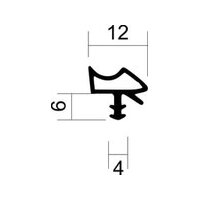 5m Zimmertürdichtung DTD 5546 Weiß